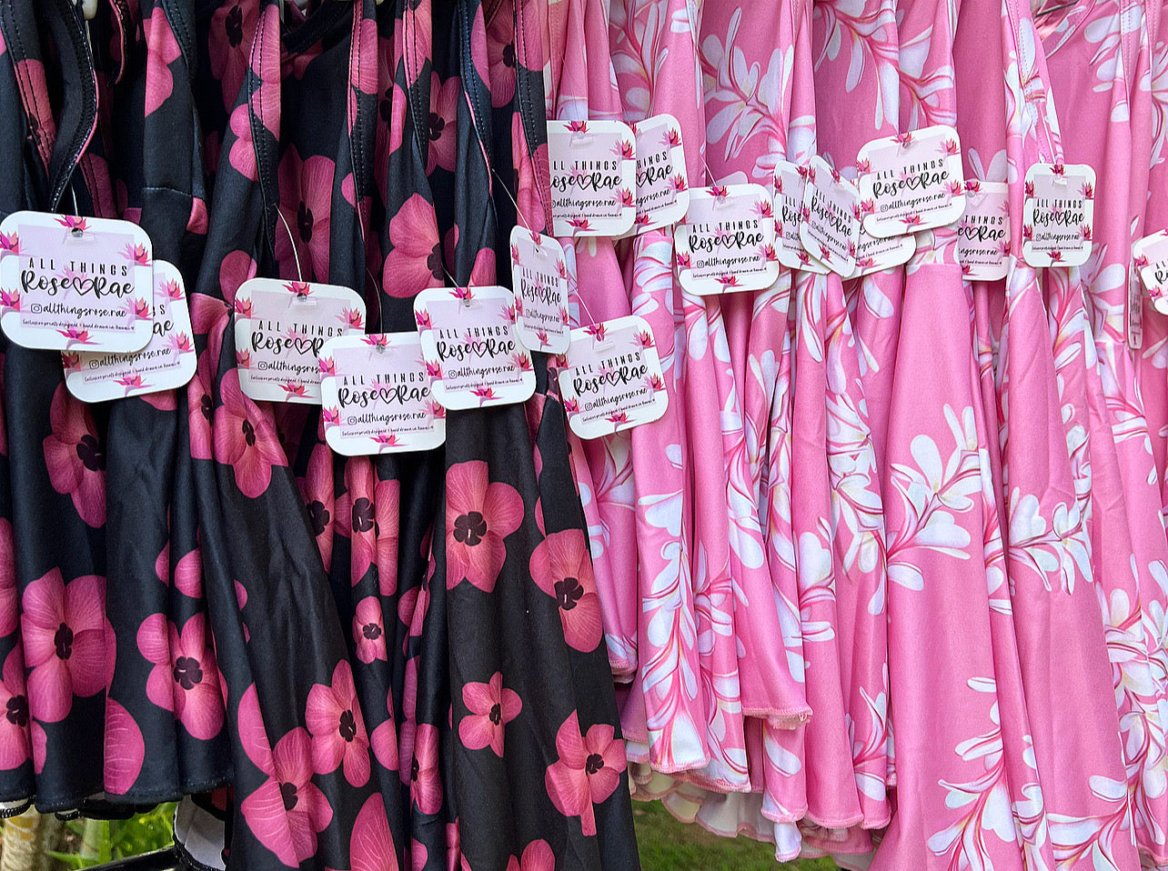Hali’a Dress—Pink Plumeria♡
