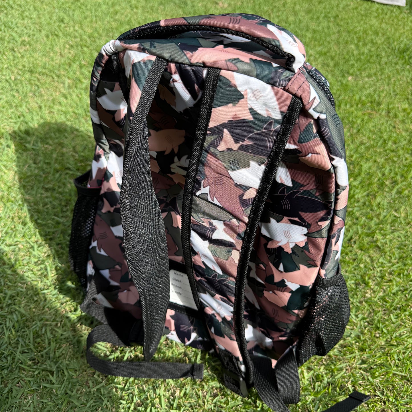 Camo Shark Waterproof Backpack♡