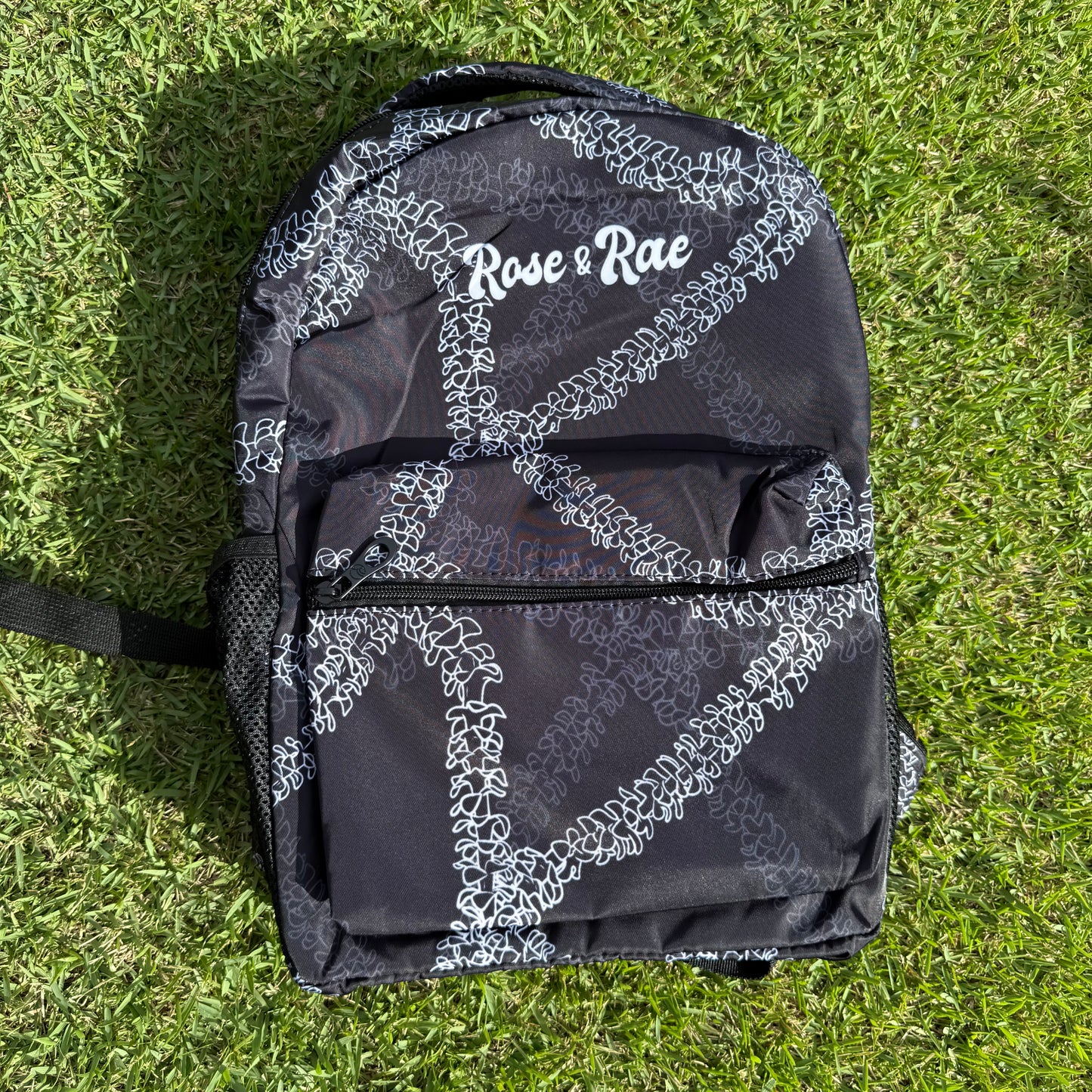 Black Puakenikeni Waterproof Backpack♡