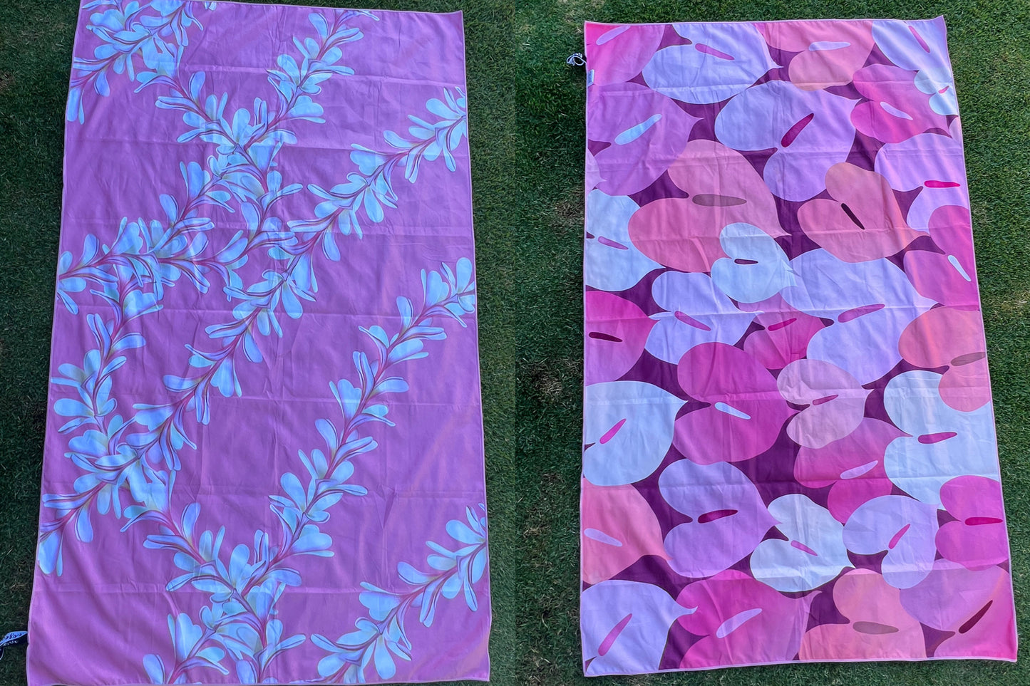 Pink Plumeria/Anthurium Towel♡