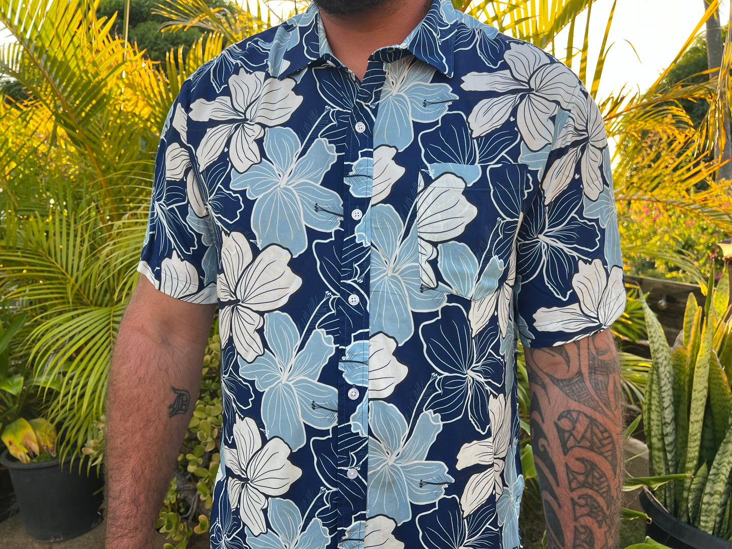 Kāne’ohe Blues Aloha Shirt♡