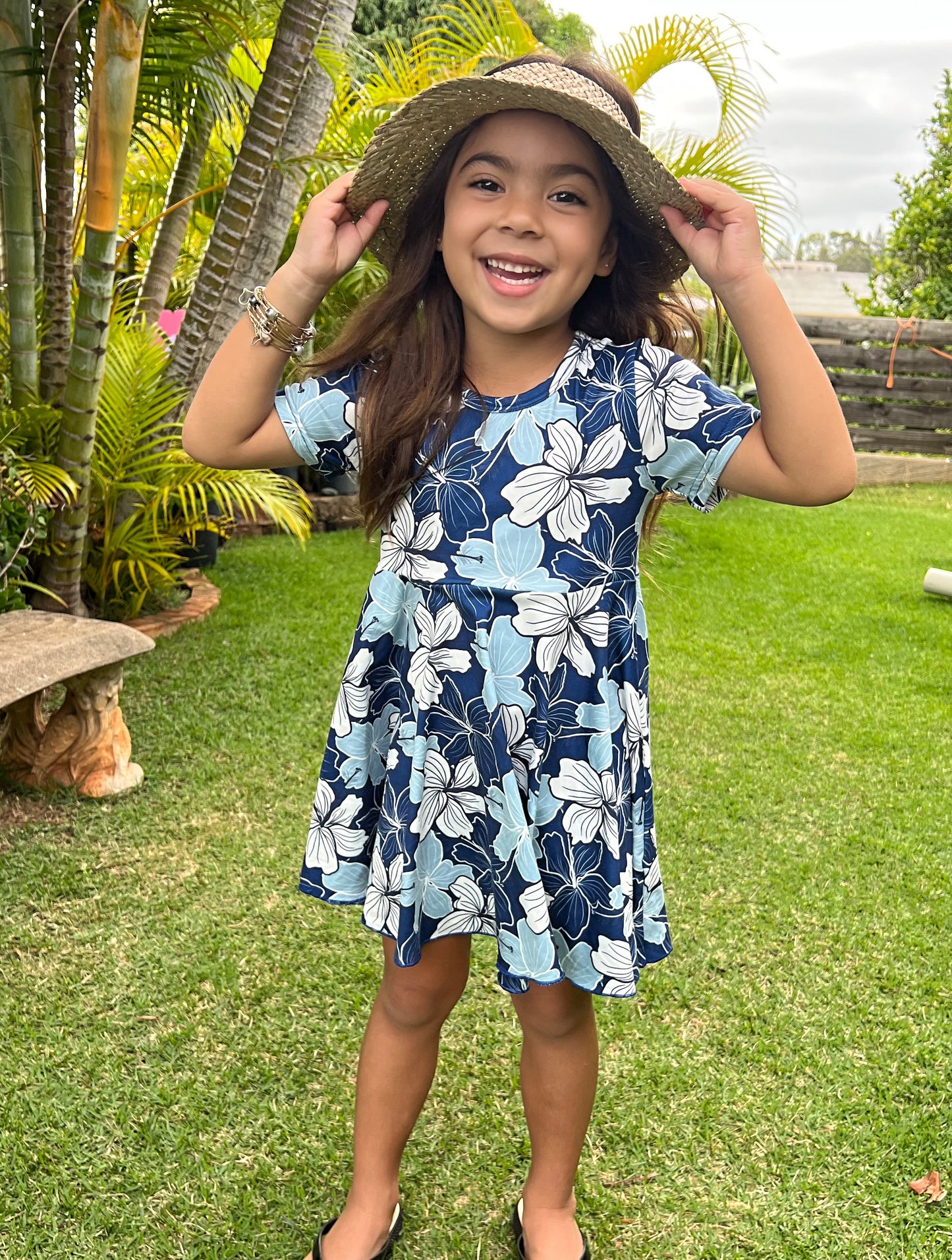 Kaileia Dress—Kāneʻohe Blues♡